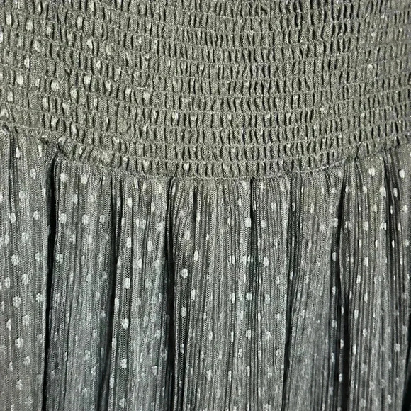 O.P.T Square Neck Smocked Midi Dress Large - Picture 7 of 7